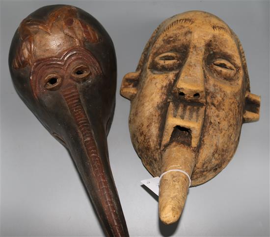 Two tribal masks